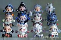 Caja Misteriosa de Figuras de Acción Personalizadas de la Serie SKULLPANDA Animales Marinos de MART, Oficiales y Auténticas, Escala 1/144, Unisex, 12 Cajas