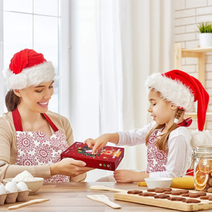 <span class=keywords><strong>Calendrier</strong></span> de compte à rebours de Noël 24 jours ornements de Noël en résine suspendus pour décorations d'arbre de Noël - Product Image 6