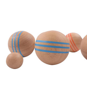 Jeu de boules en <span class=keywords><strong>bois</strong></span> personnalisées de 72mm pour l'extérieur, pelouse, plage, jardin, boccia, <span class=keywords><strong>pétanque</strong></span> - Product Image 3