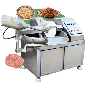 Ticari sanayi 20L 40L 125L 60Kg kapasiteli gıda kesim doğrayın sosis makinesi et kase kesici