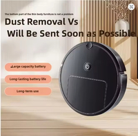 Aspirateur robot rechargeable par USB avec fonction de séchage humide Nettoyeur automatique intelligent de sol Nettoyage sans effort pour usage domestique