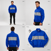 Veste de moto pour homme AQTQ, couleurs contrastées, imperméable, styles personnalisés