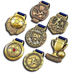 Médailles de football personnalisées en alliage de zinc et médailles de course de football en métal pour les finalistes. - Product Image 1