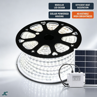 Bandes lumineuses LED solaires séparées, étanches pour extérieur, panneau solaire autonome, télécommande, IP65