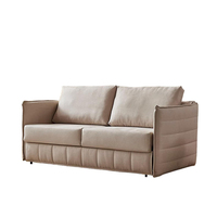 Modernes Ausziehbares Schlafsofa mit Matratze, Multifunktionales Stoffsofa, 3-fach Klappbares Schlafsofa