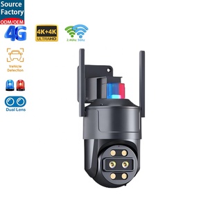 <span class=keywords><strong>Caméra</strong></span> de sécurité extérieure 8MP 4K+4K à double objectif avec carte SIM 4G, détection humaine IA, suivi automatique PTZ, sans fil, étanche, <span class=keywords><strong>caméra</strong></span> IP CCTV - Product Image 1