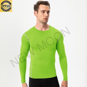 Camiseta Deportiva de Manga Larga para Hombre, Personalizada, de Color Sólido, para Fitness y Running, de Secado Rápido y Absorción de Sudor - Product Image 3
