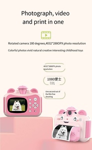 Cámara de Impresión Instantánea HD CMOS de 1080p para Niños, Juguetes Recargables, Papel Fotográfico Térmico a Color de 2,4 Pulgadas, Mini Impresora Digital para Niños - Product Image 2