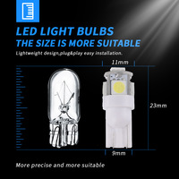 DEAO T10 W5W 5050 SMD 5 Stück 1W 12V 6500K 200LM Weiß Rot Bernstein Kaltblau Lila Auto-LED-Innenbeleuchtung Kuppel- und Kennzeichenleuchte