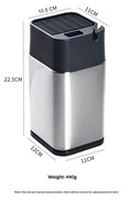 Support de couteaux de cuisine multifonctionnel en acier inoxydable en stock avec aiguiseur intégré, étagère de rangement intégrée, résistant à l'humidité