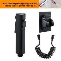 Ensemble de pistolet de pulvérisation pour toilettes, robinet de bidet, pomme de douche à main à pression accrue, ABS, utilisation hôtelière, design moderne, installation facile