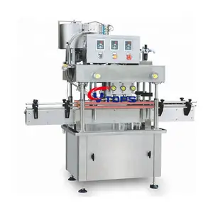 Hoge Snelheid 8 Wielen Capper In-Line Automatische Fles Vergrendeling Capping Machine Met Dop Lift Feeder