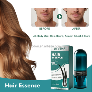 OTVENA Spray capillaire bio à l'eau de riz et au romarin pour la croissance des cheveux, nourrit le cuir chevelu, réduit la chute et la finition des cheveux, formule 2-en-1 - Product Image 1