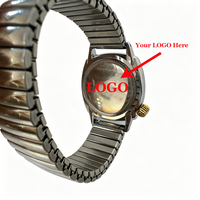 Montre-bracelet rétro pour homme, style antique, à quartz, avec bracelet en acier, étanche, cadran en verre, vente en gros