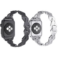 2023 mode dame et messieurs montre bracelet en métal en forme de diamant personnalisé Bracelet bande Top vente montres bandes