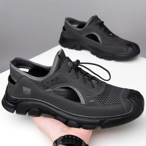 Sandales Homme Été 2025 Nouveauté Antidérapantes Anti-odeur Chaussures de Plage Papa Pêche Conduite Deux Paires - Product Image 4