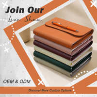 Carnet de notes en cuir PU A5 2027, agenda à 6 anneaux, personnalisable avec logo, faible MOQ, couverture rigide, fourniture en gros pour filles
