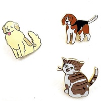 Multi-style Chine Vente en gros pas cher métal plaqué insigne mignon dessin animé épingle de revers personnalisé émail doux épingles