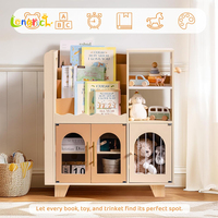 Armoire en bois moderne pour enfants avec 6 compartiments de rangement, organisateur de jouets pour chambre à coucher