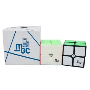 Yeni YONGJUN MGC 2x2x2 manyetik hız sihirli hız küp plastik oyuncaklar eğitici oyuncaklar