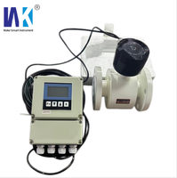 Medidor de Flujo Electromagnético WEIKEZHIYI WKLD DN200 PTFE 1.6MPa para Agua de Mar y Cemento, Tipo Dividido, Digital, OEM, Conexión por Brida