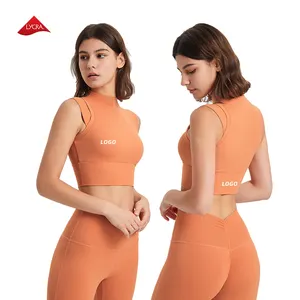 2023 New Crop Top Vest Activewear Deportivo De Mujer Tanktop Women Yoga Tanktop