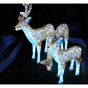 Reno Navideño LED 3D Grande Personalizado para Decoración de Calles, con Clasificación IP65, 220V, Luces de Cadena - Product Image 6