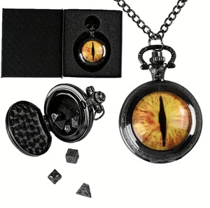 (7 יחידות) שעון כיס מעטפת <span class=keywords><strong>Dragon</strong></span> Eye Dice סט מיני קוביות - קוביות מתכת פוליהדרליות למשחקי שולחן - Product Image 1