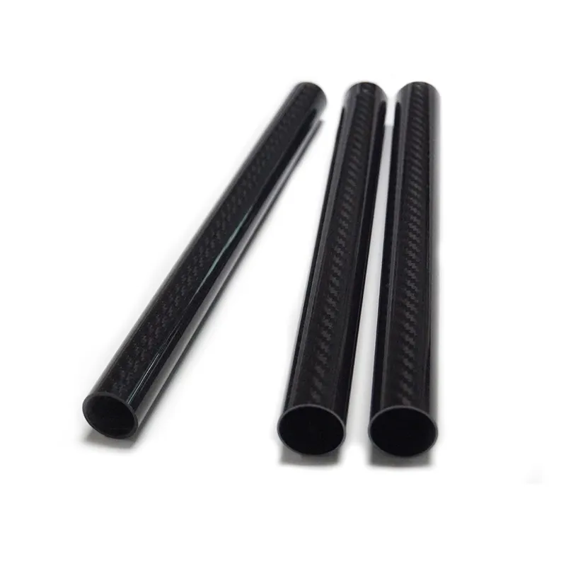 Manufacture high modulus 3k carbon fiber round tube/pole/pipe custom carbon fiber tube