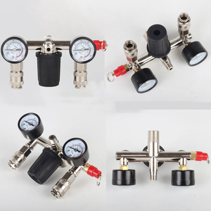 Conjunto de interruptor de presión para compresor de aire Bama con válvula reguladora y manómetro - Product Image 1