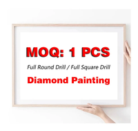Peinture au diamant 5D personnalisée, art mural sur toile de dessin animé classique, pour cadeau fait main, décoration intérieure