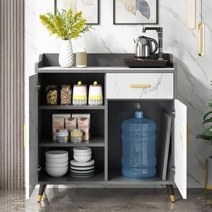 <span class=keywords><strong>Buffet</strong></span> moderne de luxe, design simple, meuble de salon, vente en gros de meubles de rangement blancs bon marché - Product Image 3