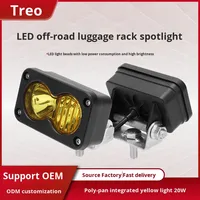 Projecteur de travail LED carré 3 pouces pour voiture et moto, 24V, 20W, compatible OLIVER, en stock transfrontalier