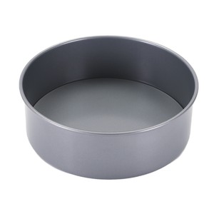 Molde redondo para pastel <span class=keywords><strong>de</strong></span> esponja, <span class=keywords><strong>de</strong></span> acero al carbono, antiadherente, alto, con tapa, para hornear en horno, color gris espacial. - Product Image 4