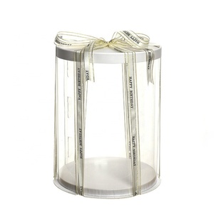 Custom Food Grade Custom Transparent PET Plastic <b>Round</b> Clear Cake <b>Boxes</b> in Bulk - Product Image 6