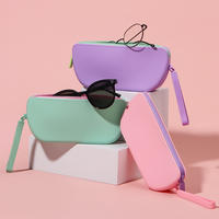 Nouveauté 2026 : Étui de rangement portable en silicone pour lunettes de soleil et de vue, design personnalisé, sac de rangement unisexe pour lunettes