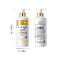 SADOER Gel Douche Corps au Collagène et Acides Aminés 500ml Purifiant Hydratant Rafraîchissant Peau Lisse Nettoyage Doux Vente en Gros