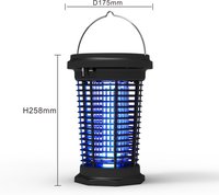Lanterne solaire rechargeable par USB, UV, lutte contre les parasites, tueur de moustiques, lampe solaire