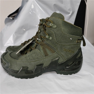Botas Verdes de Corte Medio TSB08, de Cuero Vacuno y Gamuza, Duraderas, para Senderismo, de Alta Resistencia y Larga Duración - Product Image 4
