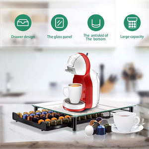 Tiroir de Rangement en Verre Trempé Effet Cristal pour 60 Capsules <span class=keywords><strong>Nespresso</strong></span> <span class=keywords><strong>Vertuoline</strong></span> - Product Image 2
