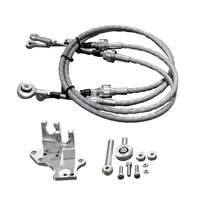 Caja de cambios de palanca de cambios RSX Billet de aluminio para Honda Prelude Civic F20 H22 H23 H Series Swap incluye varillaje de cambio y perilla