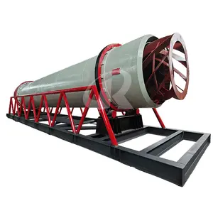 Secador de tambor rotativo de aço inoxidável Secador de tambor rotativo de ar quente industrial para mineração