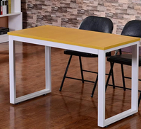 Bureau d'étude pas cher, style moderne et simple, multifonctionnel, compact, avec refroidissement, pour ordinateur portable, bureau à domicile, en bois et métal.