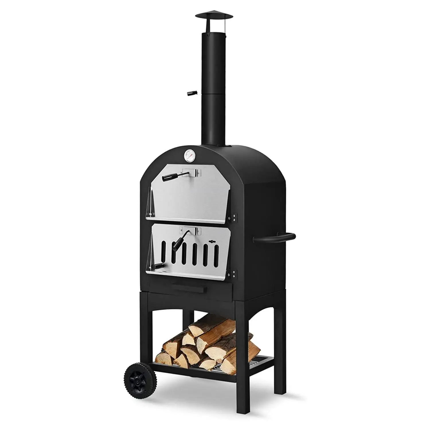 Feu de bois Pizza Grill Maker Barbecue Camping Pizza Four extérieur