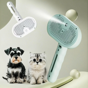 Cepillo Pulverizador para Mascotas, Removedor de Pelo, Cepillo de Limpieza para Gatos, Herramientas de Aseo para Perros, Peine Desenredante con Rociador de Agua y Humidificador - Product Image 4