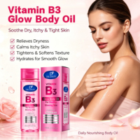 Huile pour le corps éclatante Dr.DAVEY Vitamine B3 200ml, huile de rose musquée à la niacinamide, huile hydratante et éclaircissante pour le soin de la peau du corps