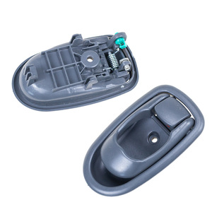 Door Handles For Kia <b>Spectra</b> Gray Left Right Plastic Minimalist Design Touch <b>Control</b> Ambidextrous - Product Image 3