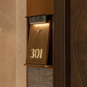 Targa Numero Porta Appartamento, Targhe Porta Hotel Tagliate al Laser, Insegna Illuminata per Porta di Casa o Stanza, Numero Porta in Acrilico - Product Image 5