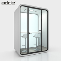 Cabine acoustique modulaire insonorisée pour 2 personnes Cadre moderne en aluminium Bureau Réunion Intimité Pod Cabine silencieuse