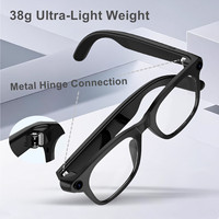 Lunettes Intelligentes de Diffusion en Direct avec Support OEM, Application, BT+Wifi, Caméra 12MP, Traduction IA, Capture Vidéo, 32 Go, 4 Micros, Audio Bidirectionnel